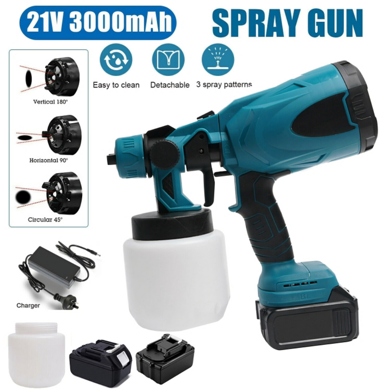 Cordless Pressure Paint Sprayer - 2 x Batteries Included